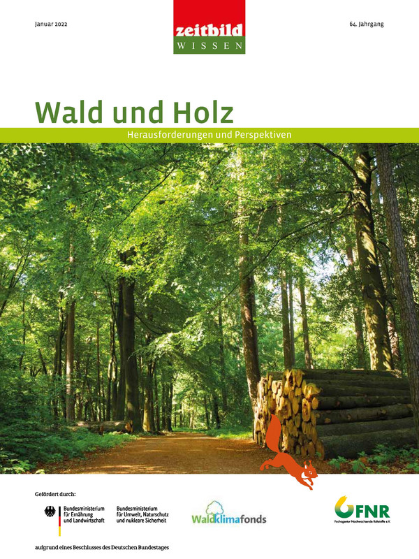Titelbild des Bildungsmaterials "Wald und Holz" (zeitbild WISSEN)